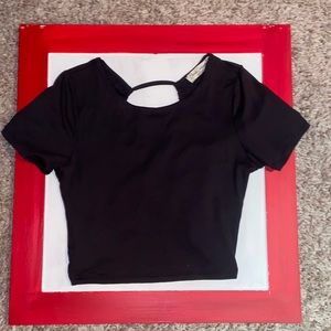 Cloud Dancer brand, open back crop top